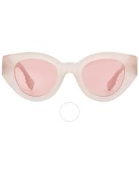 Burberry - Meadow Pink Cat Eye Sunglasses Be4390 4060/5 47 - Lyst