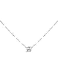 Haus of Brilliance - 14K 1.00 Cttw Bezel Set Round Lab-Grown Diamond Solitaire Pendant Necklace - Lyst