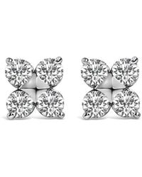 Haus of Brilliance - 10K 1/2 Cttw Lab Grown Diamond Snowflake Stud Earrings - Lyst