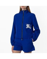 Burberry - Ekd Logo Hooded Nylon Jacket - Lyst