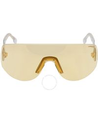 Carrera - Yellow Gold Mirror Shield Sunglasses - Lyst