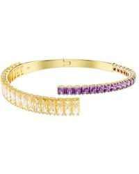 Swarovski - Matrix-Tone Plated Bangle, Size Medium - Lyst