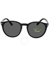 Persol - Polarized Green Round Sunglasses Po3152s 901458 52 - Lyst