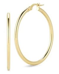 Roberto Coin - Round Hoop Earrings - Lyst