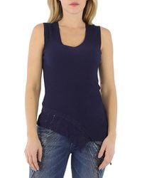 Roberto Cavalli - Ladies Asymmetric Knitted Top, Brand Size 38 (Us - Lyst