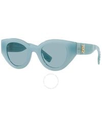 Burberry - Meadow Blue Cat Eye Sunglasses Be4390f 408680 47 - Lyst
