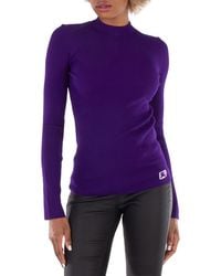 Burberry - Equestrian Knight Logo Wool Blend Sweater - Lyst