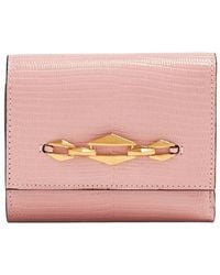 Jimmy Choo - Marinda Diamond-Chain Leather Wallet - Lyst