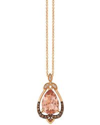 Le Vian - Peach Morganite Pendant - Lyst