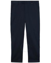 Burberry - Embroidered Monogram Cotton Blend Trousers, Brand Size 44 (Waist - Lyst