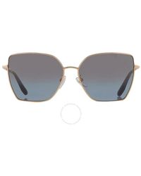 Chopard - Blue Mirror Gold Butterfly Sunglasses Schf76v 300g 59 - Lyst