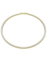 Swarovski - Matrix Tennis Necklace S New Shiny - Lyst