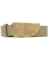 Burberry - Leather Shield Ekd Belt - Lyst