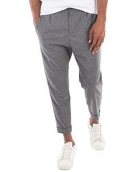 BOSS - Tapered-Fit Stretch Flannel Trousers, Brand Size 52 (Us - Lyst