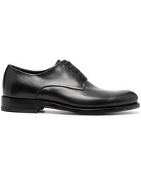 Ferragamo - Tramezza Leather Derby Shoes - Lyst