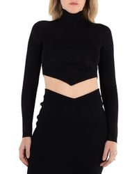 Burberry - Long Sleeve Turtleneck Top - Lyst