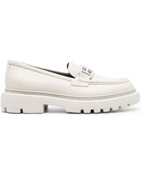 Bally - Gioia Platform Moc Toe Loafers, Brand Size 37.5 Us - Lyst