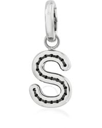 Burberry - Leather-topstitched 's' Alphabet Charm - Lyst