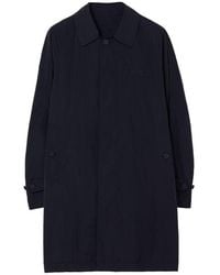 Burberry - Camden Single-Breasted Logo Patch Coat, Brand Size 50 Us - Lyst