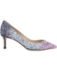Jimmy Choo - Romy 60 Glitter Fabric Pumps, Brand Size 34 Us - Lyst