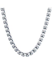 Robert Alton - Stainless Steel With Ip Box Link Fashion Chain - Lyst
