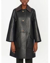 Ferragamo - Leather-Coat - Lyst