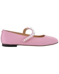 Mach & Mach - Sirene Faux-Pearl Embellished Ballerina Flats - Lyst