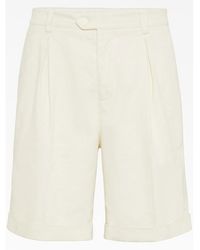 Brunello Cucinelli - Off Tailored Shorts, Brand Size 50 (Us - Lyst