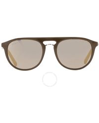 Ferragamo - Grey Oval Sunglasses Sf1090s 324 54 - Lyst