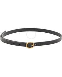 Loewe - Round Soft Logo Engraved Buckle Leather Belt, Cm - Lyst