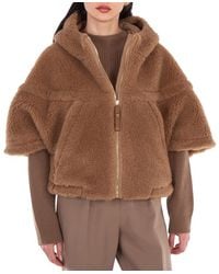 Max Mara - Petalo Hooded Camel Hair And Silk-Blend Jacket - Lyst
