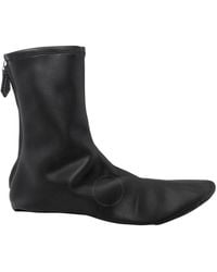 Burberry - Mid-calf Leather Boots - Lyst