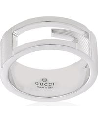 Gucci - Branded Sterling Sterling Band Ring Ybc032661001017 - Lyst