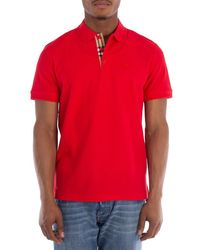 Burberry - Eddie Cotton Pique Polo Shirt - Lyst