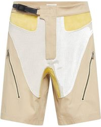 Bally - Patched Panelled Buckle Cotton Shorts, Brand Size 48 (Waist - Lyst