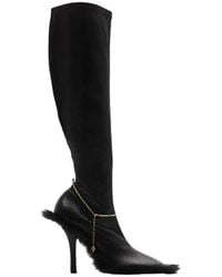 Burberry - Leather Slinky Legging High Boots, Brand Size 38 Us - Lyst