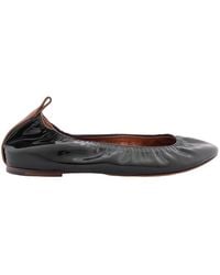 Lanvin - Patent Leather Ballerina Flats, Brand Size 36 Us - Lyst