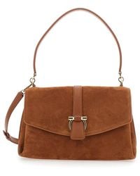 Ferragamo - Crossbody Bag With Adjustable And Removable Strap Closure Gancini Plaque - Lyst