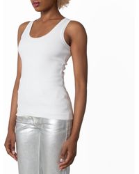 Ferragamo - Ferragamo Second Skin Knitted Tank Top - Lyst