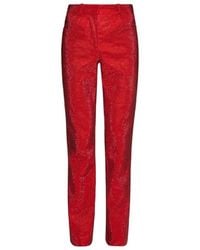 Ferragamo - Crystal Embellished Trousers, Brand Size 36 Us - Lyst