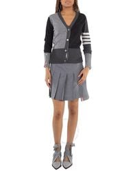 Thom Browne - Funmix Wool Fresco Pleated Mini Skirt, Brand Size 40 (Us - Lyst