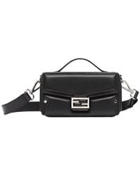 Fendi - Soft Trunk Leather Baguette Bag - Lyst