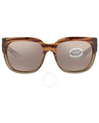Costa Del Mar - Cta Del Mar Waterwoman 2 Copper Silver Mirror 580p Polarized Glass Cat Eye Sunglasses  292 Cglp - Lyst