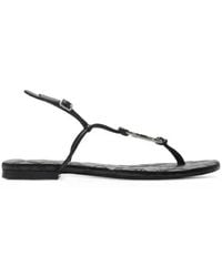Burberry - Ronda Leather Thong Sandals, Brand Size 37 Us - Lyst