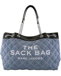 Marc Jacobs - The Quilted Denim Chain Sack Bag - Lyst