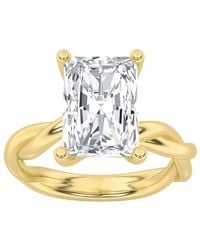 Mure And Co - 2Ctw Radiant Shaped Lab Grown Diamond (F/Vs) Twisted Shank Solitaire Engagement Ring - Lyst