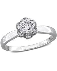 Created Forever - 1/2Ct Tw Lab-Grown Diamond Floral Ring - Lyst