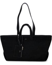 A.P.C. - Le Drummer Suede Bag - Lyst