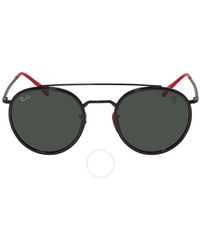 Ray-Ban - Sunglasses Man Rb3647m Scuderia Ferrari Collection - Black Frame Green Lenses 51-22 - Lyst