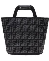 Fendi - Ff Cashmere Blend Shopping Bag - Lyst